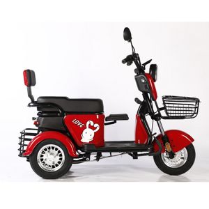 Logo OEM personnalisé Mini Adultes Trike 3 Roues Cyclomoteur Scooter 48V 600W Tout-Terrain Tricycle Électrique Léger avec Siège Enfant Panier Arrière - Product Image 2