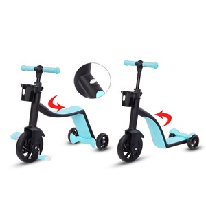 Fabricante Chino, Venta al por Mayor, Nuevo Scooter Musical de Tres Ruedas Tres en Uno para Niños de 1 a 6 Años - Product Image 1