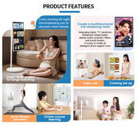 Televisor Inteligente de 32 Pulgadas con Pantalla Táctil Móvil Inalámbrica Televisión Portátil Lcd Pantalla de Mini TV Inteligente Móvil