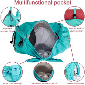 Échantillon gratuit Sac de sport de voyage en néoprène personnalisé de grande capacité avec fermeture éclair Sac de sport de yoga pour le week-end avec style tendance Sac de sport personnalisé - Product Image 3