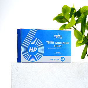 2025 Premium 6% HP Zahn aufhellung streifen Täglicher Gebrauch Zahn aufhellung streifen zur Flecken entfernung Benutzer definiertes Logo Zahn aufhellung streifen - Product Image 1