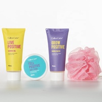 Coffret Cadeau Bain et Spa pour Adolescents, Prix Usine, Vente Chaude en Gros, Contient Gel Douche Moussant, Gommage Corporel et une Éponge