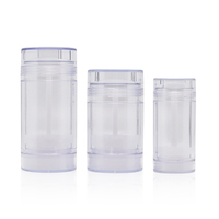 Gran oferta, botella de desodorante sin aire de plástico PP, 30/50/75g, contenedores de Perfume sólido transparente de alta calidad, paquete de logotipo personalizado
