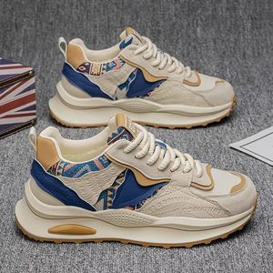 Zapatos Deportivos para Hombre, Casuales, Versátiles, Cómodos, Modernos, Antideslizantes, Resistentes al Desgaste, con Suela Gruesa, Diseño de Bloques de Color, para Correr y Caminar - Product Image 3