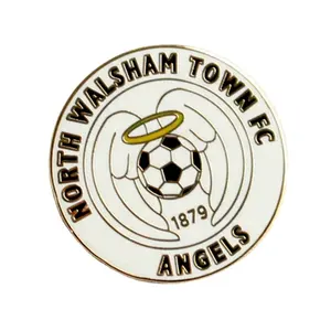 High Quality Souvenir Football Club Custom Logo Metal Hard Enamel Badge