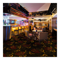 Tapis de casino coloré en jacquard imprimé, 80% laine, 20% nylon, antidérapant, pour hôtels 5 étoiles