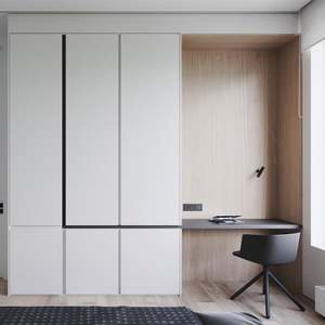 Prix de gros, armoire de chambre à coucher sur mesure, style japonais, en mélamine, armoire de rangement, organisateur de chambre à coucher, armoire en bois - Product Image 4