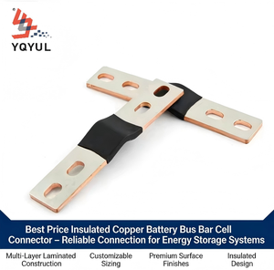 YULIAN Custom Tinned Copper Bus Bars with Round Holes for Electric Vehicles Insulated Flexible Copper Busbars - Product Image 3