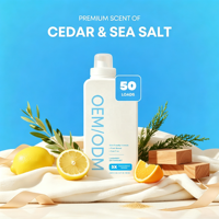 Lessive liquide concentrée 3X écologique et portable, 32 fl oz, 50 lavages, à base de plantes, sans colorants, OEM ODM Marque Privée