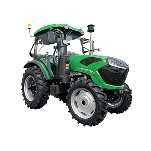 Tracteur agricole à double étage de 80 cv avec liaison multifonctionnelle à trois points, tracteurs compacts