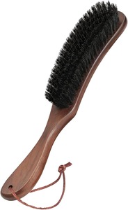 Boar Bristle Beech Wood Handle Horse Hair Natural Reusable Garment <b>Brush</b> for Suits Cashmere Wool Velvet Suede and <b>Pet</b> Hair - Product Image 1