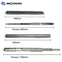 Kit Rak Universal Geser untuk Chassis 1U-4U, Dapat Disesuaikan Kedalaman 18 hingga 25 inci, Slider Dudukan 2 atau 4 Tiang untuk Casing Server