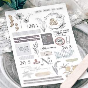 Personalizzato sfregamento su trasferimento adesivo diario Scrapbook decorazione adesivo per la creazione di carte diario Album fai da te arte e artigianato - Product Image 4