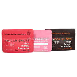 ถุงซิปใส่กาแฟแบบใช้ซ้ำได้ฟอยล์แบบตั้งเปิดปิดได้พิมพ์ลายได้สำหรับช็อตแก้วกาแฟ - Product Image 3