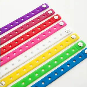 Wholesale Silicone 21cm Bracelets Soft Rubber 18cm Kids Gifts Multicolor Wristband for birthday party Decoration Via DHL/FedEx