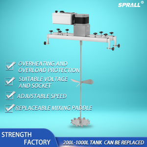 Mezcladora Industrial SPRALL <span class=keywords><strong>para</strong></span> Jabón, Loción y Perfume, con Motor sin Escobillas, Agitador, Tanque IBC de 1000L, <span class=keywords><strong>para</strong></span> Productos Químicos y Recubrimientos - Product Image 1