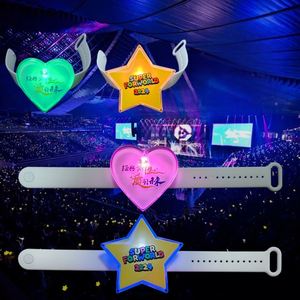 Bracelet LED personnalisé avec logo, réglable, 15 couleurs, en plastique, pour festivals nocturnes, livraison rapide, directement de l'usine - Product Image 4