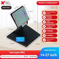 Support de bureau pliant multifonctionnel de 14 à 27 pouces Base d'affichage pour moniteur d'ordinateur avec angle d'inclinaison de 90 degrés Nouveau produit en stock