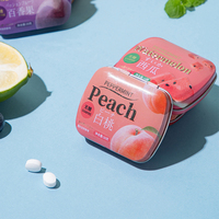 Suikervrije muntjes snoep, fruit smaak, frisse adem, geperste tabletten snoep, bulk groothandel OEM/ODM, op maat gemaakte private label snoepjes.