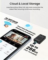 Mini caméra de surveillance HD 1080P avec capteur CMOS, vision nocturne, détection de mouvement, Wi-Fi et H.264 pour la sécurité domestique