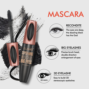 ELAMEI - Máscara de Pestañas de Fibra de Seda 4D de Marca Privada al por Mayor, Resistente al Agua, de Larga Duración, Voluminizadora, Maquillaje Cosmético para Pestañas - Product Image 4