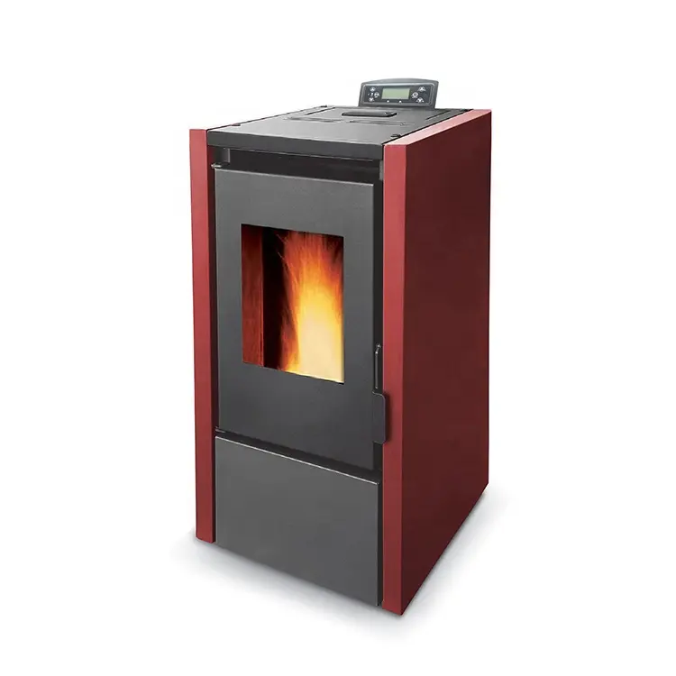 good sale in europe wifi remote control wood pellet stove pellet fireplace wood pellet burner burning