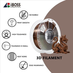 Filament d'imprimante 3D couleur populaire 2025 <span class=keywords><strong>fil</strong></span> plastique <span class=keywords><strong>PLA</strong></span> + soie Bronze noir or universel pour toutes les imprimantes 3d FDM - Product Image 5
