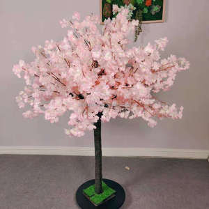 Venta al por Mayor de Fábrica, Árboles Artificiales Realistas de Flores de Cerezo Rosadas Japonesas para Decoración de Interiores - Product Image 3