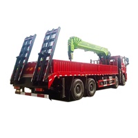 Grue montée sur camion Sany Zoomlion OEM, grue à bras hydraulique de 8/10/12/14/16 tonnes, grue à flèche articulée, grue à bras pliable montée sur camion