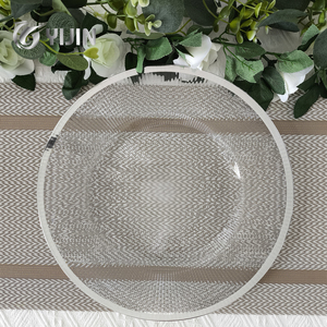 Bán Buôn Thanh Lịch Vàng Nhựa Sạc Tấm Bảng Bạc Tấm Sạc Cho Trang Trí Đám Cưới-Gói 100 - Product Image 5