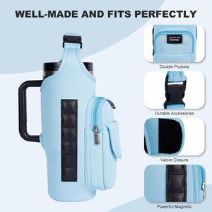 Bolsas de Gimnasio Magnéticas para Hombre y Mujer, Bolsa Magnética para Botella de Agua, Bolsa Bandolera para Botella Stanley con Porta Tarjetas - Product Image 2