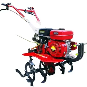 6HP 4.6kw多功能农业花园手推小型柴油旋耕机微型动力耕作机