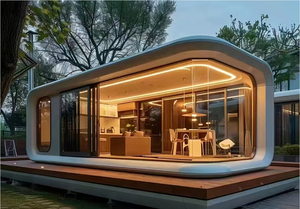 บ้านสำนักงานสำเร็จรูปเหล็กโครงสร้างโมดูลาร์ขนาด 40 ฟุต รุ่น M 20 สีขาวหรูหรา ใช้เป็นบ้านพักอาศัย โรงเรียน ห้องนั่งเล่น สำนักงาน อาคาร หรือวิลล่า - Product Image 4