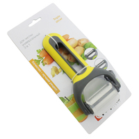 Draaiend Plastic 4 In 1 Julienne Groente-Fruitdunschiller Aardappelschiller Met Flesopener