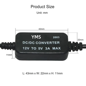 12 Volt 5 Volt DC/DC Étape USB <span class=keywords><strong>Convertisseur</strong></span> Conseil CCTV Dash Cam Enregistreur DVR Alimentation pour Voiture <span class=keywords><strong>Van</strong></span> Véhicule 12 V 5 V Buck Converter - Product Image 2