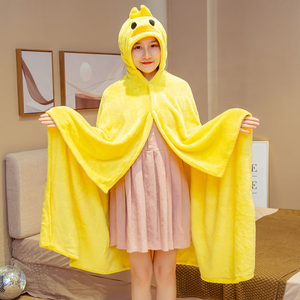 Nuova Coperta Estiva con <span class=keywords><strong>Cappuccio</strong></span> a Tema Cartoni Animati, Frutta, Dinosauri, <span class=keywords><strong>Panda</strong></span>, per Ufficio, Studenti, Pisolini, TV - Product Image 2