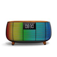 Draadloze Speaker Karaoke Home Party Outdoor Rgb Speaker Oogverblindende Kleurrijke Licht Wekker Draadloos Opladen Touch Control