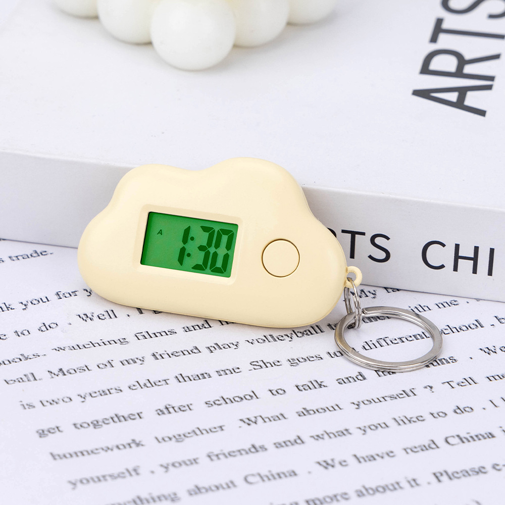 [Luminous] Cloud small wall watch, cream yellow