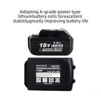 Paket Baterai Perkakas Listrik 18V 4.0Ah, Daya Tahan Lama & Stabilitas Siklus Tinggi, Paket Baterai Lithium Perkakas Listrik 18V 4.0Ah 5.0Ah 6.0Ah