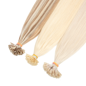 Extensioni di Capelli Umani Non Trattati, <span class=keywords><strong>Colore</strong></span> <span class=keywords><strong>Biondo</strong></span> <span class=keywords><strong>Chiaro</strong></span> 613, Doppia Trama, Punta a U, da Un Solo Donatore - Product Image 3