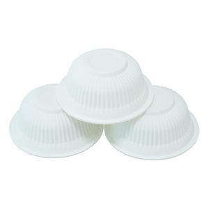 Cuenco redondo de 300ml de almidón de maíz para llevar personalizado desechable de grado alimenticio compostable ecológico biodegradable - Product Image 4