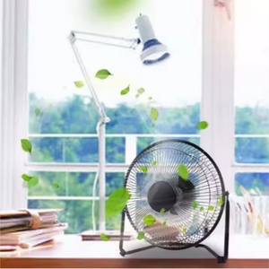 New 4 Inch Stand Silent <b>Desk</b> Rechargeable 360 Degree Rotating <b>Mini</b> Table LED USB Fan - Product Image 3