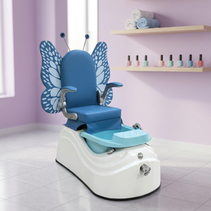 Nuevo Diseño de Sofá Infantil para Manicura con Luces LED Coloridas, Silla de Pedicura de Lujo Rosa para Salón de Uñas, Spa y Masajes para Niños - Product Image 6