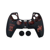 Housse de protection anti-rayures en silicone souple avec 2 capuchons de joystick, poignée antidérapante confortable pour manette PS5 DualSense