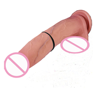 Venta caliente Juguetes sexuales Consoladores Pene artificial Vibradores elásticos flexibles Super Clitoris Dildo para mujeres