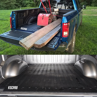 KSCPRO Noir En Caoutchouc Camion Lit Mat Fit Pour Ford F150 F-150 5.5ft lit 2015-2022