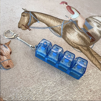 Custom Keycap Key Chain Transparent Keycap Uv Printing Keyboard Keychain Stress Toy Mechanical Keyboard Switch Fidget Charm