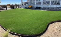 EverC Turf Premium 10mm Weicher Kunstrasen Teppich Florhöhe Feuerfest Einfache Installation für Sportplätze Außenbereich