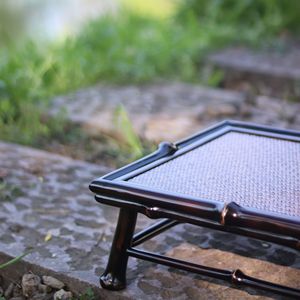 Bamboo Mini Tea Table Folding Dry Brewing Tray Japanese Tatami Style Bay Window Tea Table - Product Image 3