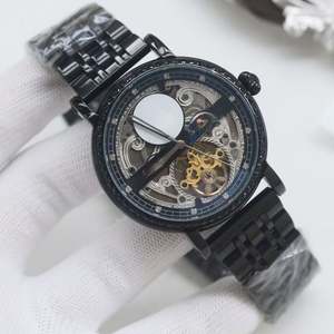 Montre mécanique de luxe pour homme, bracelet en acier inoxydable, verre saphir, résistance à l'eau 30 bars, style sport minimaliste - Product Image 1